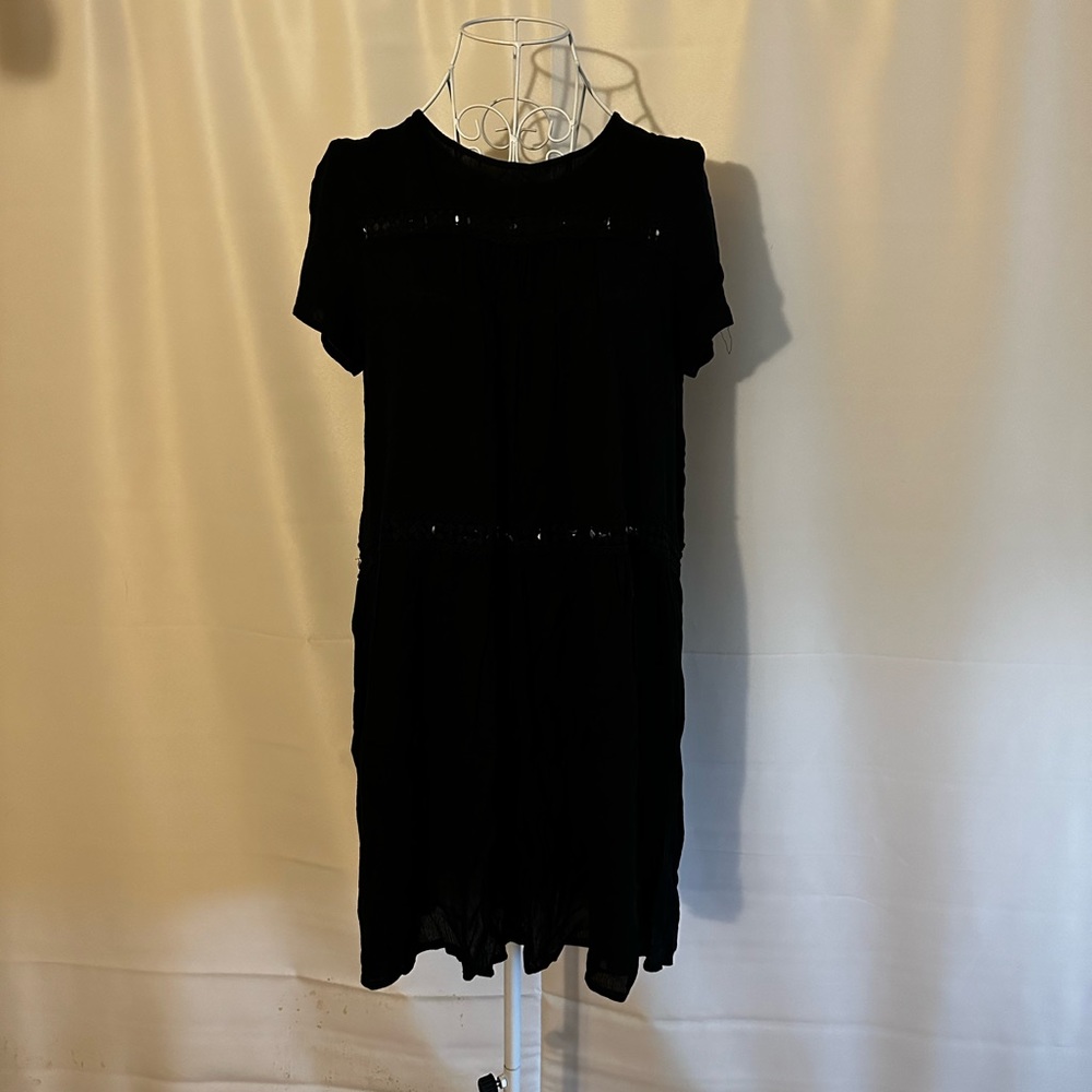 Black midi dress. Size XS